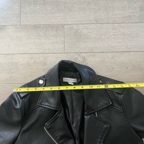 Topshop faux leather biker jacket - Picture 3 of 4